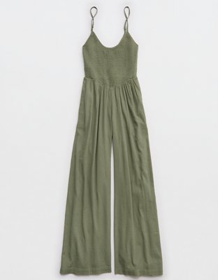 Aerie At The Barre Smocked Jumpsuit