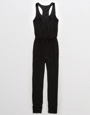 aerie black jumpsuit