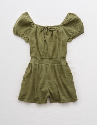 Aerie Puff Sleeve Romper