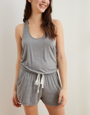 Aerie Knit Twist Back Romper
