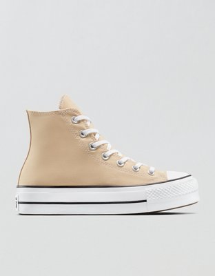 Женские кроссовки Converse Chuck Taylor All Star Lift Platform, цвет: Бежевый — фото 2