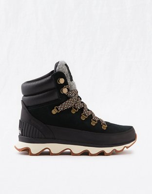 sorel women's kinetic nubuck leather platform booties