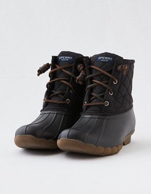 sperry diamond weave saltwater bootie