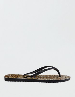 Женские сандалии Aerie Havaianas Leopard Slim Flip Flops — фото 2