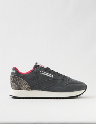 Reebok Classic Leather Ripple Sneaker Women s Dark Gray 6