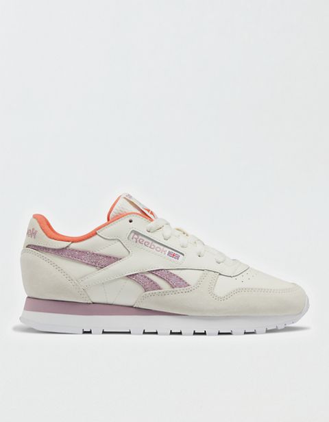 Женские кроссовки Aerie Reebok Classic Leather Soft Sparkle Sneaker