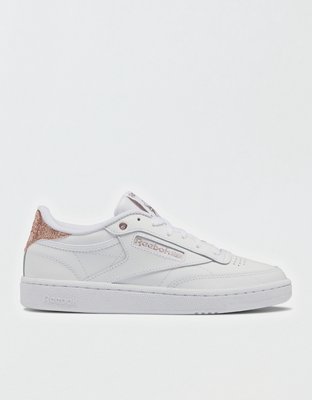 WOMENS REEBOK CLUB C 85 WHITE/GREY SNEAKERS