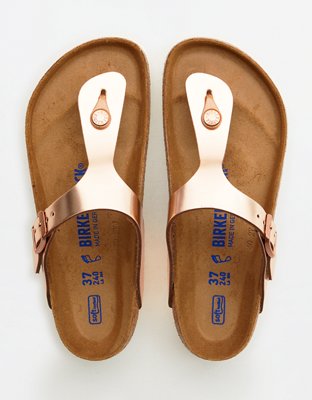 Rose gold gizeh discount birkenstock