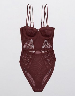 Aerie Real Power Joy Lace Bodysuit