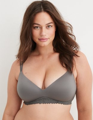 Sunnie Wireless Push Up Blossom Lace Trim Bra