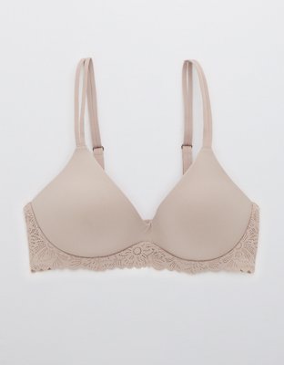 Sunnie Wireless Push Up Blossom Lace Trim Bra