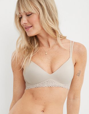 aerie, Intimates & Sleepwear, Nwot Aerie Real Power Wireless Push Up Far  Out Lace Bra