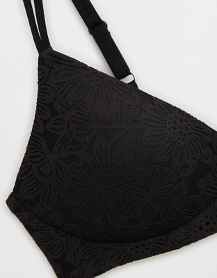 Soutien-gorge pigeonnant sans armature à dentelle fleurie Sunnie