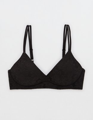 Buy Aerie Real Power Poppy Lace Unlined Bra online