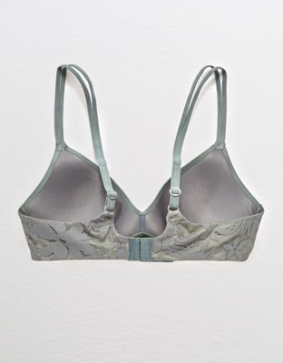 Aerie Real Sunnie Wireless Demi Coverage Push Up Bra
