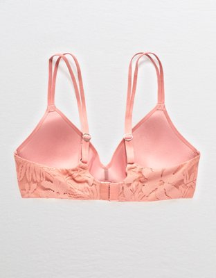 Aerie Real Sunnie Wireless Demi Coverage Push Up Bra
