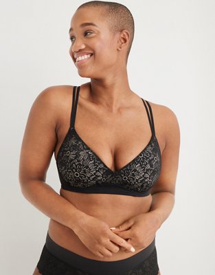 Aerie Wireless Women's 32A Lace Bra Black New With Tags