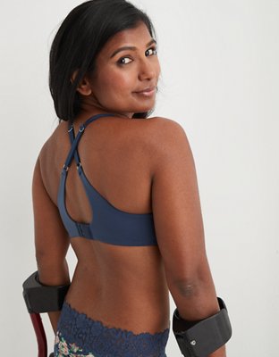 Aerie Real Sunnie Wireless Push Up Blossom Lace Bra