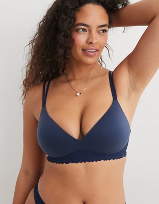 Buy Aerie Real Sunnie Wireless Lightly Lined Blossom Lace Trim Bra online