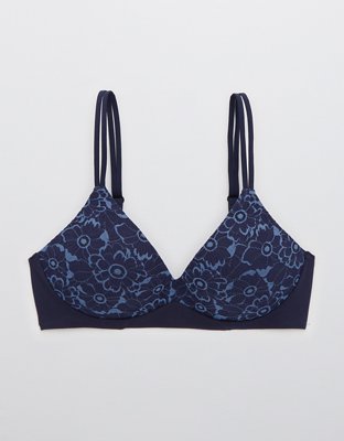 Aerie Real Sunnie Bra de encaje Blossom y pushup sin varilla