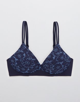 Aerie Real Sunnie Wireless Push Up Blossom Lace Bra