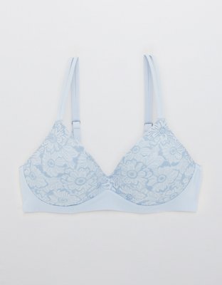 Aerie Real Sunnie Wireless Push Up Blossom Lace Bra