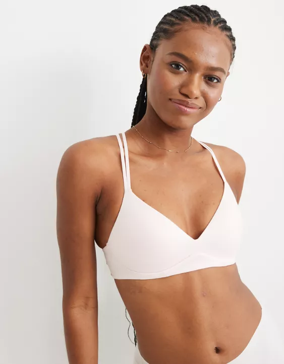 Aerie Real Sunnie Wireless Push Up Ombre Lace Bra