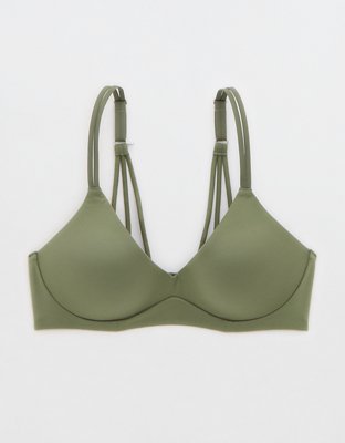 Aerie Real Happy Wireless Lace push Up Bra Nude Beige 32D Size undefined -  $16 - From Megan