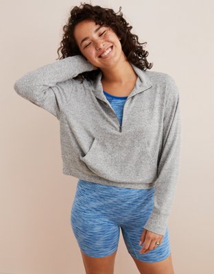 aerie quarter zip sweatshirt