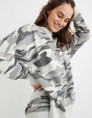 aerie camo sweatshirt