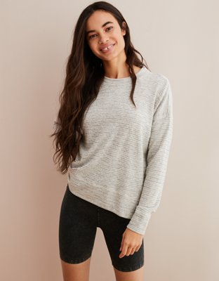 Aerie Beach Fleece, Medium Heather | Aerie for American Eagle