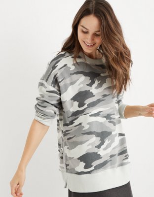 aerie camo sweatshirt