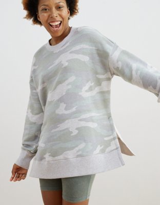 camo sweatshirt aerie