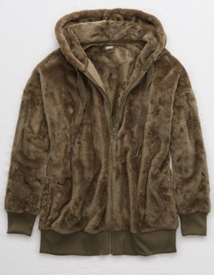 aerie sherpa hoodie