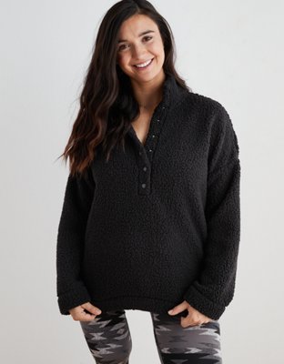 aerie snap hoodie