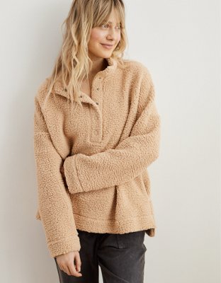 american eagle sherpa cardigan