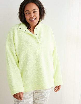 yellow sherpa pullover