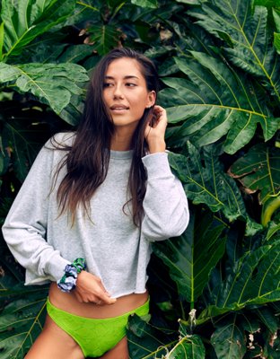 aerie cropped sweatshirt