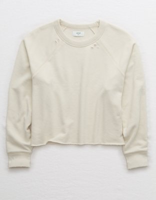 aerie cropped sweatshirt