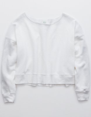 aerie white sweatshirt