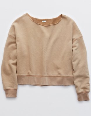 tan sweatshirt womens