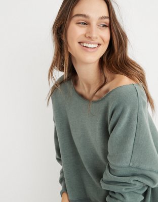 aerie cozy quarter zip sweatshirt