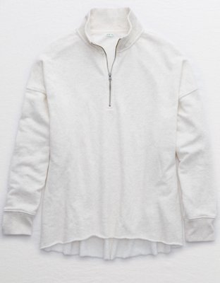 aerie cozy quarter zip