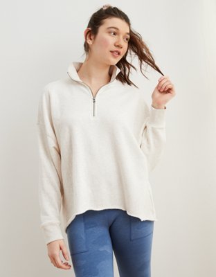 aerie cozy quarter zip sweatshirt