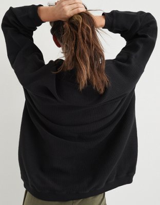 aerie good vibes oversized sweatshirt