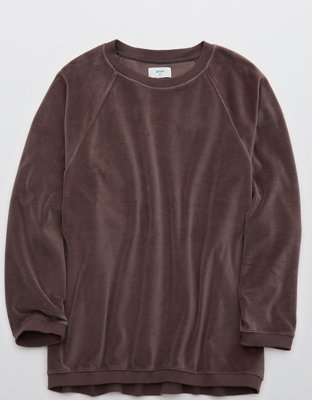 aerie velour sweatshirt