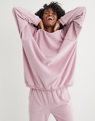 american eagle velour hoodie