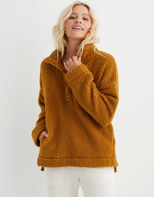 oversized sherpa sweater