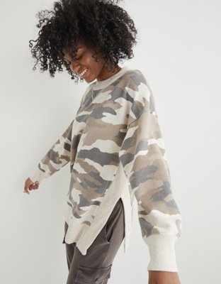 aerie camo desert sweatshirt