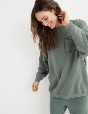 aerie ripped sweatshirt